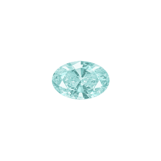 Swarovski Zirconia - Oval Pure Brilliance - Frost Mint (tcf) - 7x5 mm
