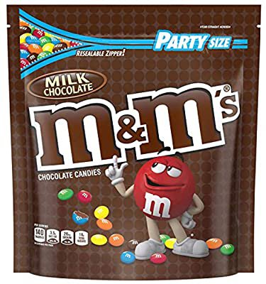 Amazon.com : M&M'S Milk Chocolate Candy Party Size 42 Ounce Bag : M Ms : Grocery & Gourmet Food