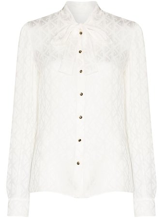 Dolce & Gabbana pussy-bow Buttoned Blouse - Farfetch