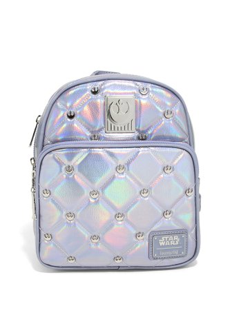 Loungefly Star Wars The Empire Strikes Back 40th Anniversary Hoth Iridescent Quilted Mini Backpack