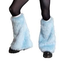 fuzzy light blue leg warmers - Google Search