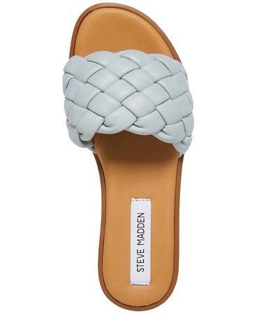 Steve Madden Women's Pasilee Woven Flat Sandals & Reviews - Sandals - Shoes - Macy's