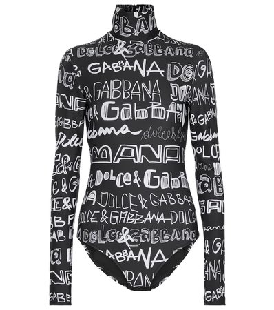 Dolce & Gabbana - Body con estampado de logo gráfico | Mytheresa