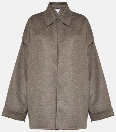 Wool And Cashmere Coat in Brown - Bottega Veneta | Mytheresa