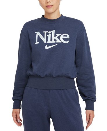 Nike Sportswear Women's Femme Logo Fleece Sweatshirt & Reviews - Tops - Women - Macy's