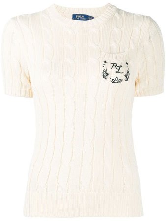 Polo Ralph Lauren cable-knit cotton top