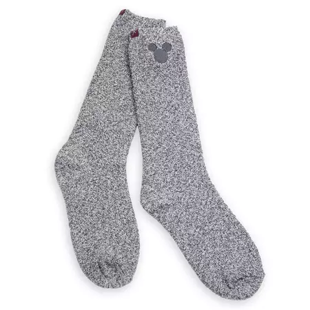 Mickey Mouse Socks for Women by Barefoot Dreams – Light Gray | shopDisney