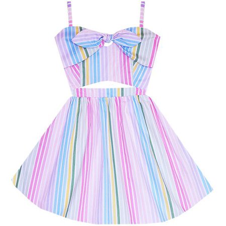 Pastel Rainbow Cutout Dress – Bonne Chance Collections