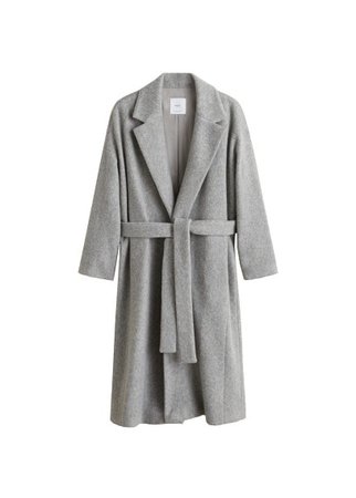 MANGO Belted wool coat