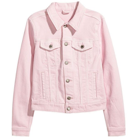 Light Pink Denim Jean Jacket