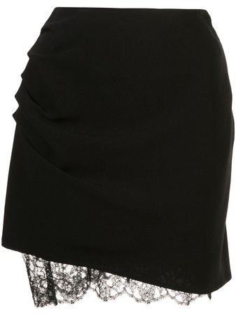 Fleur Du Mal Lace Trimmed Mini Skirt Aw19 | Farfetch.com