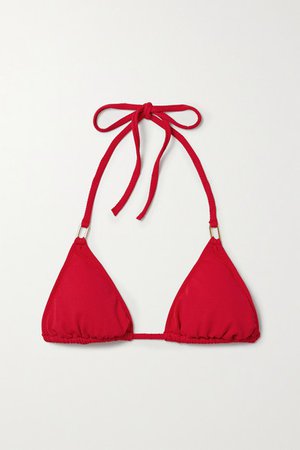 Melissa Odabash | Cancun stretch-piqué triangle bikini top | NET-A-PORTER.COM