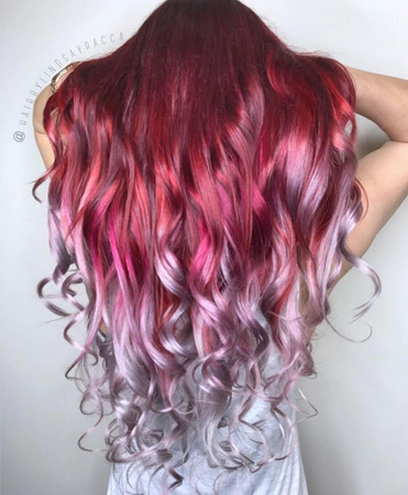 red to silver ombre - Google Search