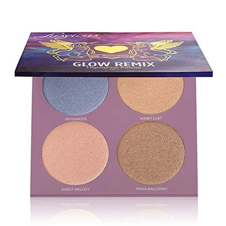 Amazon.com : (NEW) Limited Edition Glow Remix Highlighter Palette by Luscious Cosmetics. Vegan and Cruelty Free. Net Wt. 4 x 0.14 oz : Beauty