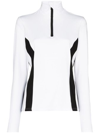 Goldbergh Hila sequinned ski top white & black GB3012204 - Farfetch