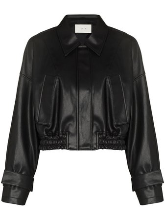 LVIR Cropped faux-leather Jacket - Farfetch