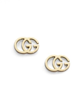 Shop Gucci 18K Yellow Gold Double G Earrings | Saks Fifth Avenue