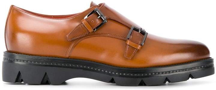 leather buckle loafers