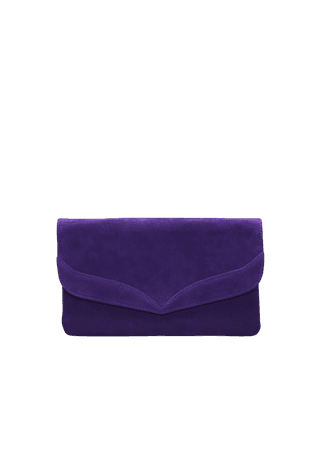 violet purple bag clutch