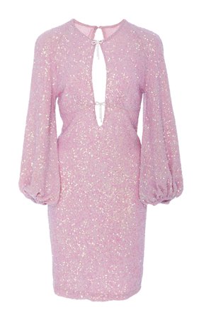Exclusive Hot Stuff Sequined Silk Mini Dress by Markarian | Moda Operandi