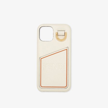 White nappa leather case - SMARTPHONE CASE | Fendi