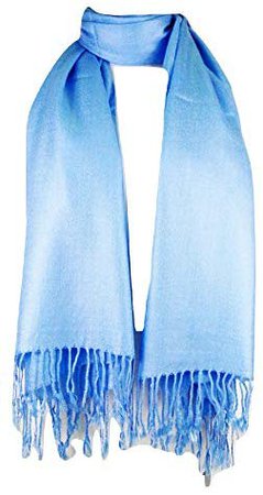 Premium Pashmina Shawl Wrap Scarf - Sky Blue: Amazon.ca: Luggage & Bags