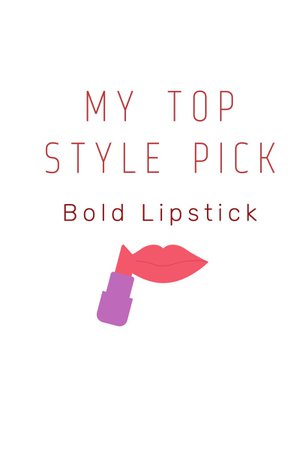 bold lipstick
