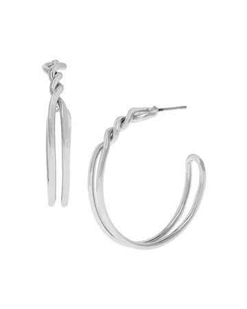 ALLSAINTS Knot Twist Hoop Earrings | Bloomingdale's