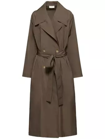 Cadel nylon & silk long coat - The Row - Women | Luisaviaroma