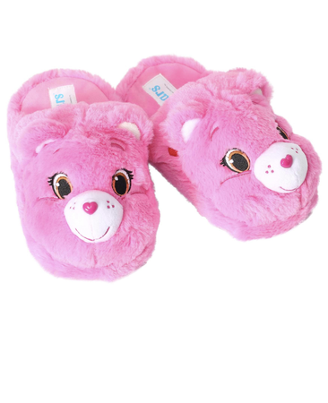 care bears slippers walmart cheer pink