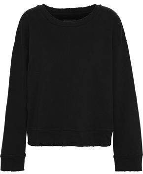 Distressed French Cotton-terry Sweatshirt
