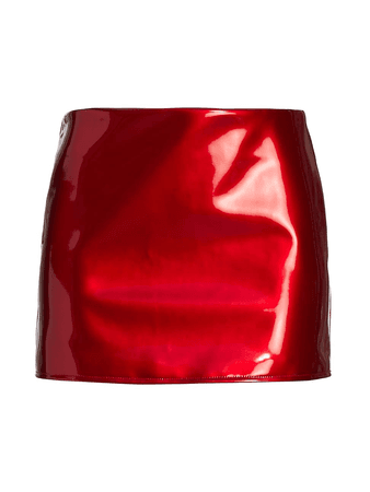 Laquan Smith | Mini Skirt Crimson Red
