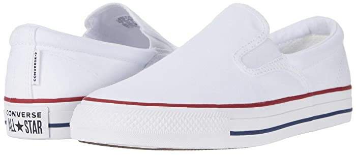 Chuck Taylor All Star Double Gore Slip - Slip (White/Garnet/Insignia Blue) Shoes