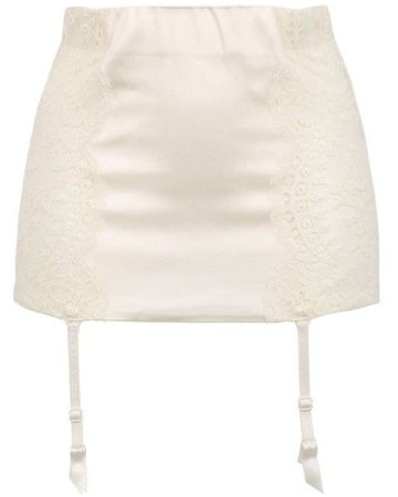 white garter skirt