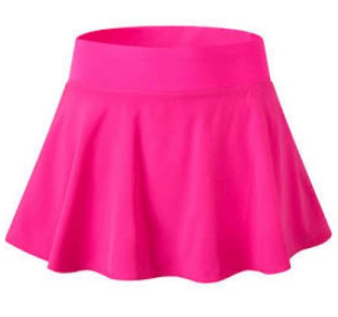 neon pink skirt