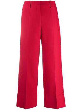 Valentino cropped virgin wool trousers - FARFETCH