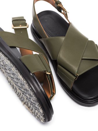 Marni Fussbett colour-block leather sandals - FARFETCH