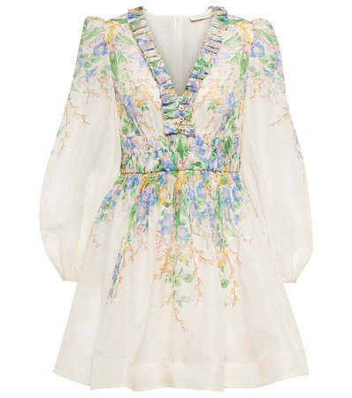 Zimmermann - Exclusivo en Mytheresa - vestido Garcen Floral de seda y lino | Mytheresa