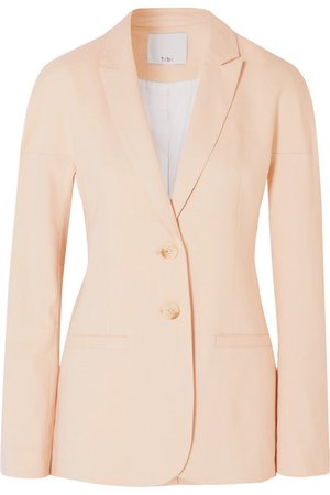 Tibi | Oversized linen-blend twill blazer | NET-A-PORTER.COM