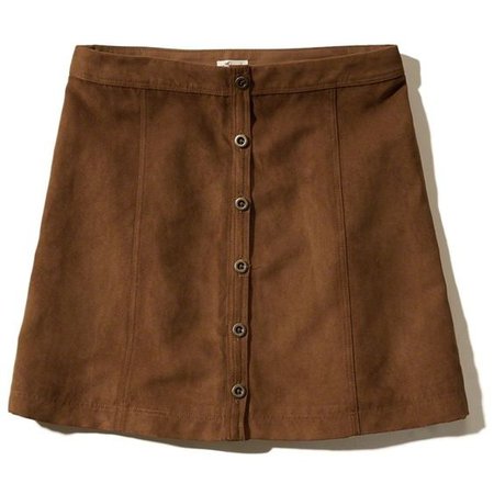 Hollister Faux Suede A-Line Skirt
