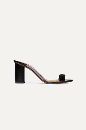 Chost Leather And Pvc Sandals - Black