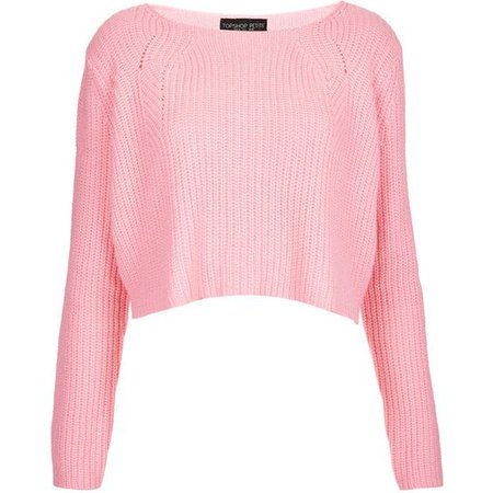 Petite Clean Ribbed Cropped Jumper