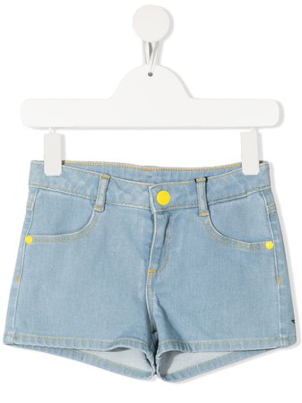 Shop blue The Marc Jacobs Kids Snoopy-print mid-rise denim shorts with Express Delivery - Farfetch