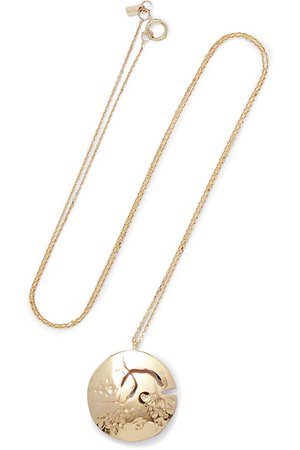 SARAH & SEBASTIAN | Chasm 10-karat gold necklace | NET-A-PORTER.COM