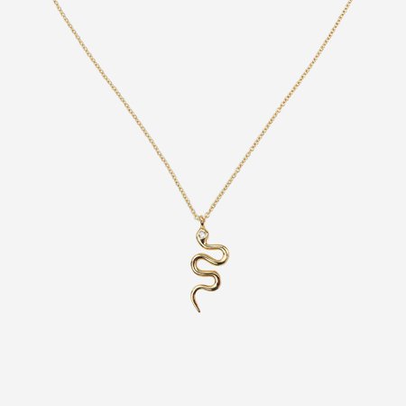 Zuri Delicate Snake Necklace – Rock N Rose