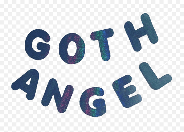 goth angel text