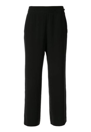 Chanel Pre-Owned, Chanel Pre-Owned flared cropped trousers - Black | Catalove