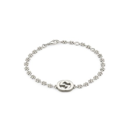 Gucci Interlocking G Bracelet in Silver | Bracelets | Jewellery | Goldsmiths