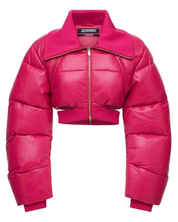 Jacquemus La Doudoune Pralù Leather Puffer Jacket, Quilted Pattern - Lyst