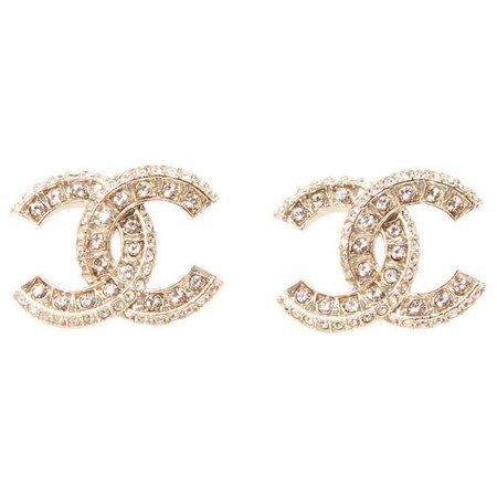 gold Chanel earrings
